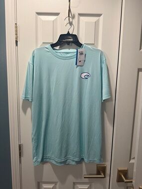 Costa Men's Mint Short-Sleeve Performance Tee with Chest Logo
